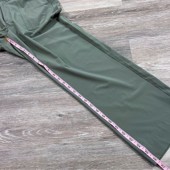 Athleta Tribeca Utility crop pants olive green - Picture 2 of 8